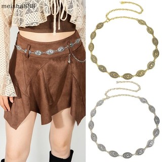 Meisha888 Dây Thắt Lưng Kim Loại Thời Trang Trang Trang Trí Tính Khí Nữ Với Váy Phù Hợp Với Thắt Lưng Thắt Lưng Áo Len Đa Năng Dây Xích Eo