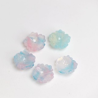 5 Chiếc 14 Mm Ba Chiều Lỗ Trung Bình Đá Tre Hoa Năm Cánh Hoa Tự Làm Kẹp Tóc Cổ Mũ Đội Đầu Làm Vật Liệu Handmade