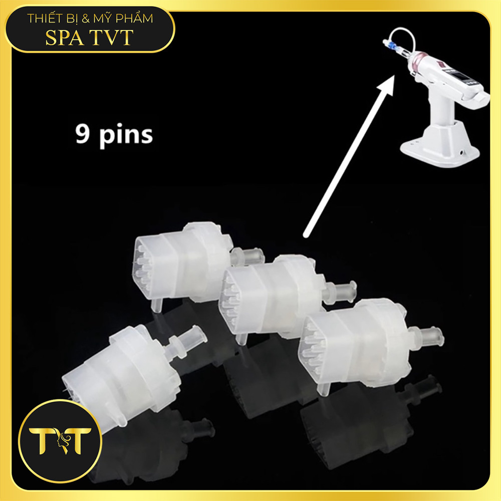 Đầu Kim 9 Thay Thế Máy EZ.AMMI, Điều Chỉnh Độ Sâu Linh Hoạt, Phụ Kiện Spa Chăm Sóc Da Chuyên Nghiệp