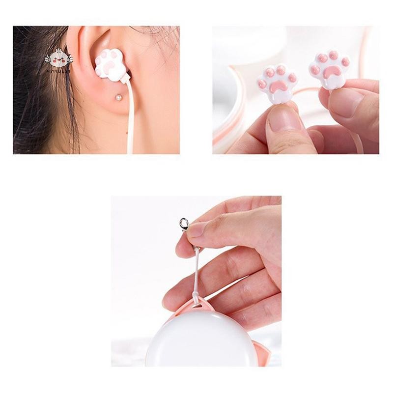 Tai nghe có dây 3,5 mm có thể dành cho bé gái Tai nghe nhét tai Paw dễ thương có Mic Gaming Tai nghe nhét tai âm nhạc nổi cho {VN}