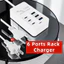 6 Trong 1 USB Sạc Nhanh PD Loại C 35W Sạc Nhanh Điện Thoại Di Động Sạc Nguồn USB Hub Adapter 6 Cổng EU US Cắm