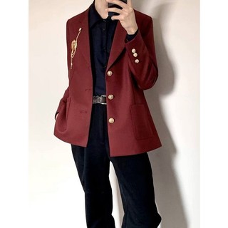 Bộ đồ nam DK mới Bộ áo khoác đồng phục Áo khoác sinh viên phong cách đại học Nhật Bản Blazer