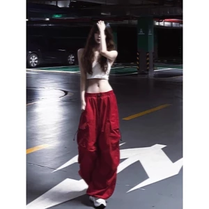 ✨Quần Cao Cấp Thường Ngày Nữ Eo Cao Ôm Hơn Nhìn Quần Áo Xuân Hè Phù Hợp Với Rời Thẳng Drap Sàn Lau Quần 25.4.15