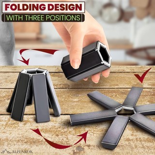 Trivets có thể gập lại cho món ăn nóng Trivets cho Lẩu và Chảo Miếng đệm nóng cho mặt bàn Giá đỡ chảo nóng cho quầy Bộ Trivet có thể gập lại cho giá đỡ nồi đựng thức ăn nóng 1 cái nhỏ gọn