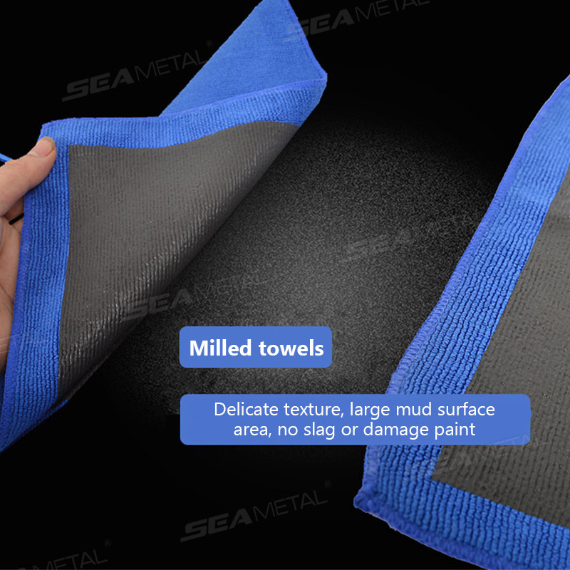 Khăn lau xe bằng đất sét SEAMETAL 30x30cm Khăn lau xe bằng đất sét ma thuật tẩy vết bẩn bùn 30x30cm