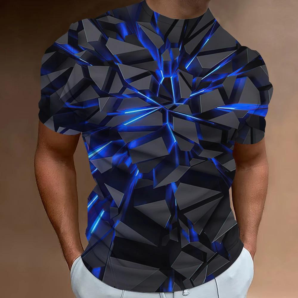 Áo thun in hình Mecha 3D thời trang cho nam, hài hước, phong cách Cyberpunk Harajuku, áo oversized, cổ tròn, tay ngắn, áo mùa hè đường phố