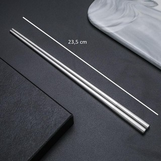 Set 10 đôi đũa BẠC  xám khắc chữa phúc  inox  sus 304   loại xịn - dua an com
