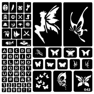 LOOKSHOW 40 Kiểu Rỗng Henna Hình Xăm Stencil Bản Mẫu Cơ Thể Mới Tay Nghệ Thuật Dán Vẽ Hình Xăm Tạm Thời Mẫu D2Z1