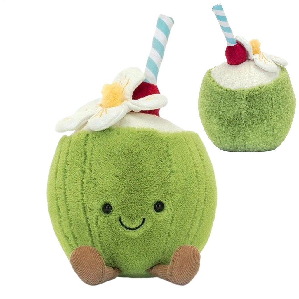 Amuseables Aruba Coconut Dừa Sang Trọng Búp Bê Coco Sang Trọng Mềm Mại Sang Trọng Hình Đáng Yêu Trái Cây Búp Bê