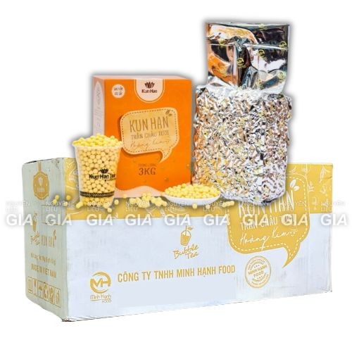Trân châu Kunhan Minh Hạnh cao cấp bịch 3kg - THÙNG 6 HỘP