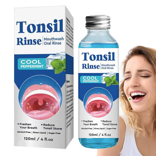 Tonsil Stone Rinse Natural Gentle Relief Anti-Bad Breath Travel-Friendly Dissolver