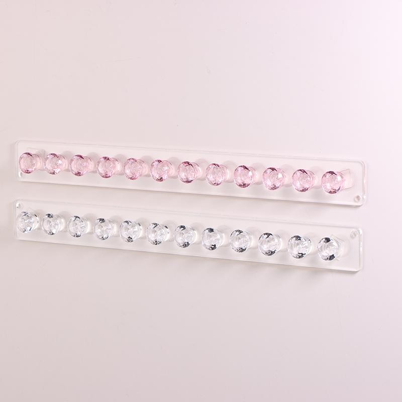 Tmoy 7 / 12Hooks Acrylic Trong Suốt Jewerly Giá Để Đồ Cho Bông Tai Vòng Cổ Móc Treo Giá Đỡ Treo Tường Màn Hình Đứng Tổ Chức TCVN