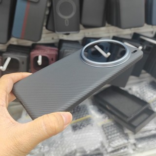Ốp Điện Thoại Carbon Sợi Aramid Từ Tính 600D Sang Trọng Cho Vivo X200 Pro X200 Mini Hỗ Trợ Sạc Không Dây Vỏ Ống Kính Kim Loại
