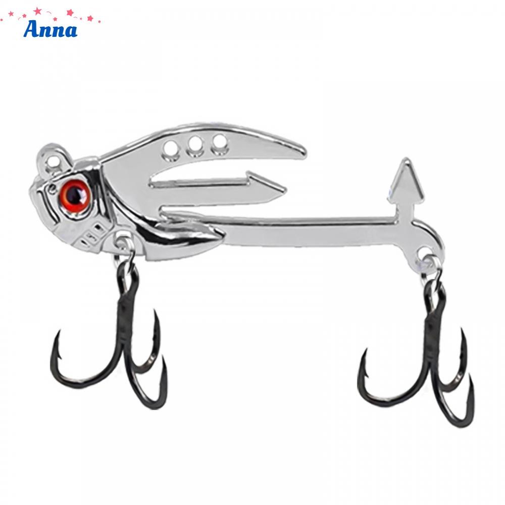 【Anna】Metal Bait Adjustable Action Fishing Spoon Lures Long Cast Vib Road Bait