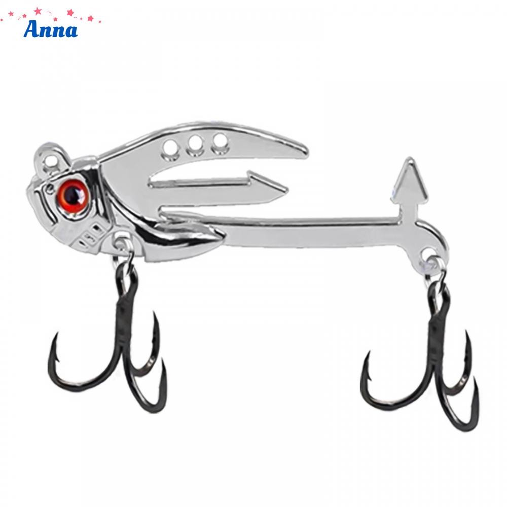 【Anna】Metal Bait Adjustable Action Fishing Spoon Lures Long Cast Vib Road Bait