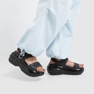 Xăng đan classic mega crush women đế bóng tặng kèm jibbitz sticker 3D, sandal cross crush mega nữ đế cao 7cm cao cấp