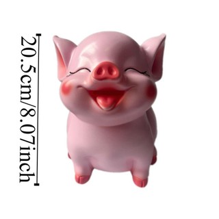 DELMERHOME Pig Pig Pig Pig Bank, Hộp tiết kiệm có thể mở được, Phim hoạt hình trang trí bền bỉ Đồ trang trí lợn cung hoàng đạo dung tích lớn Năm mới