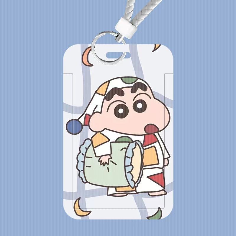 Bìa đựng hoạt hình Shin-chan cho học sinh: bảo vệ thẻ ăn, xe buýt, ID, ngân hàng