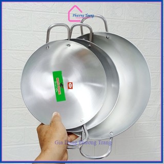 Combo 3 chảo nhôm (24cm, 26cm, 30cm) cao cấp dày lòng sâu đổ bánh xèo, xào chính hãng giá rẻ - Phương Trang