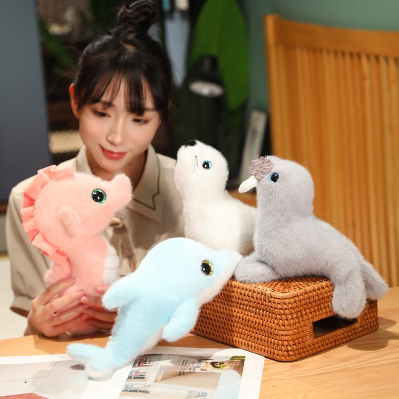 Dễ Thương Động Vật Đại Dương Sang Trọng Đồ Chơi Rùa Biển Bạch Tuộc Cá Mập Walrus Con Dấu Cua Cá Sang Trọng Búp Bê Động Vật Biển Đồ Chơi Nhồi Bông Trang Trí Nhà Mềm Mại Đồ Chơi Cho Bé Sinh Nhật Quà Tặng Giáng Sinh Đổi Quà Tặng