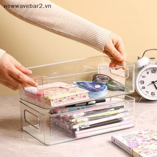 [Mới] Hộp Bảo Quản Acrylic Mỹ Phẩm Để Bàn Hộp Nhựa Trong Suốt Ký Túc Xá Hộ Gia Đình Mặt nạ Da Hộp Bảo Quản Tủ Lạnh.