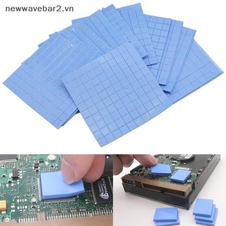 [Mới] 100 Miếng Lót Nhiệt 10 * 10 * 0.5 Mm GPU Tản Nhiệt CPU Tấm Silicon Dẫn Điện Làm Mát.