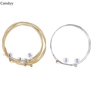 Ndy 1 Bộ 6 Dây Đàn Guitar Thép Mạ Niken Cho Đàn Guitar Acoustic N