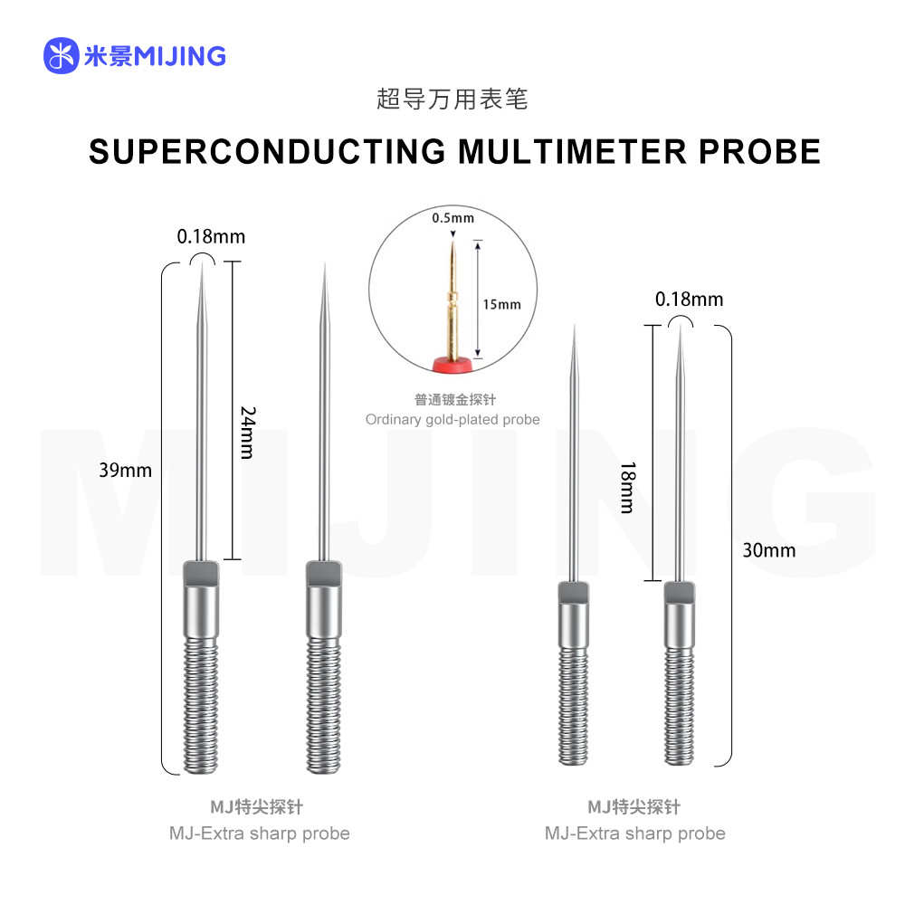 MJ Mijing BX-12 Đồng Hồ Vạn Năng Đầu Dẹp Cho Đồng Hồ Vạn Năng Kỹ Thuật Số Điện Áp Dòng Điện Đầu Kim Kiểm Tra Dây Bút Cáp Dụng Cụ Sửa Chữa