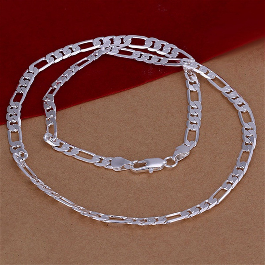 Trang sức thời trang unisex: Vòng cổ bạc 925 chất lượng cao với dây chắc chắn