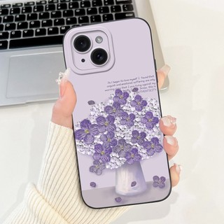 Dành Cho iPhone 13 / 13 Pro / 13 Pro Max Vỏ Thời Trang Mới Hoa Tulip Mềm Silicon Bảo Vệ Cho iPhone13 13Pro Max Ốp Lưng