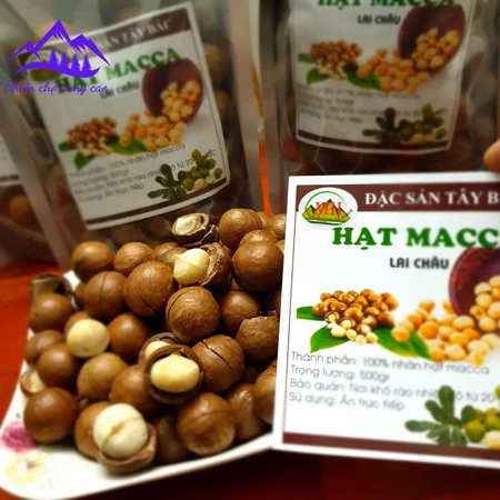 Macca hữu cơ Lai Châu nứt vỏ loại 1 (500g, 1kg) sấy khô từ macca tươi. Mắc ca, mac ca nguyên hạt làm sữa hạt