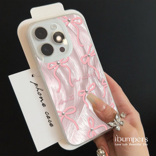ibumpers Ốp Lưng IPhone Mơ Mộng Tinh Tế Ngọc Trai Nơ Có Dây Gấu Ốp Điện Thoại Trong Suốt Nhám Mờ TPU Mỏng Chống Sốc Chống Bẩn Cho IPhone 16 15 14 12 13 11 Pro Max IP 7 8 Plus X XS XR