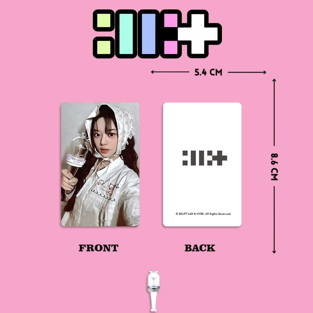 PS1 5 Cái / bộ ILLIT MOKA LOMO Card Hỗ Trợ Lightstick Bưu Thiếp Bộ Sưu Tập Ngôi Sao Ngoại Vi SP1