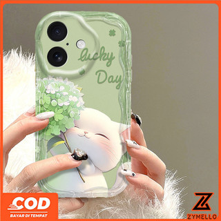 Tương thích với OPPO Reno 13F 5G Reno 13 Pro Reno12 F 5G Reno 12 Reno11 F Reno 11 5G Reno 10 Reno 8T Reno 8Z Reno 7Z Reno8 Reno7 Reno6, Ốp điện thoại TPU chống sốc hình mèo Hydrangea