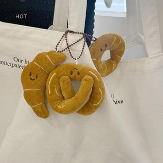 Julyhot Mô Phỏng Dễ Thương Bánh Mì Thực Phẩm Donut Bullhorn Sang Trọng Móc Khóa Hoạt Hình Sang Trọng Búp Bê Móc Khóa Mặt Dây Chuyền Ba Lô Trang Trí Quà Tặng Massivedeals