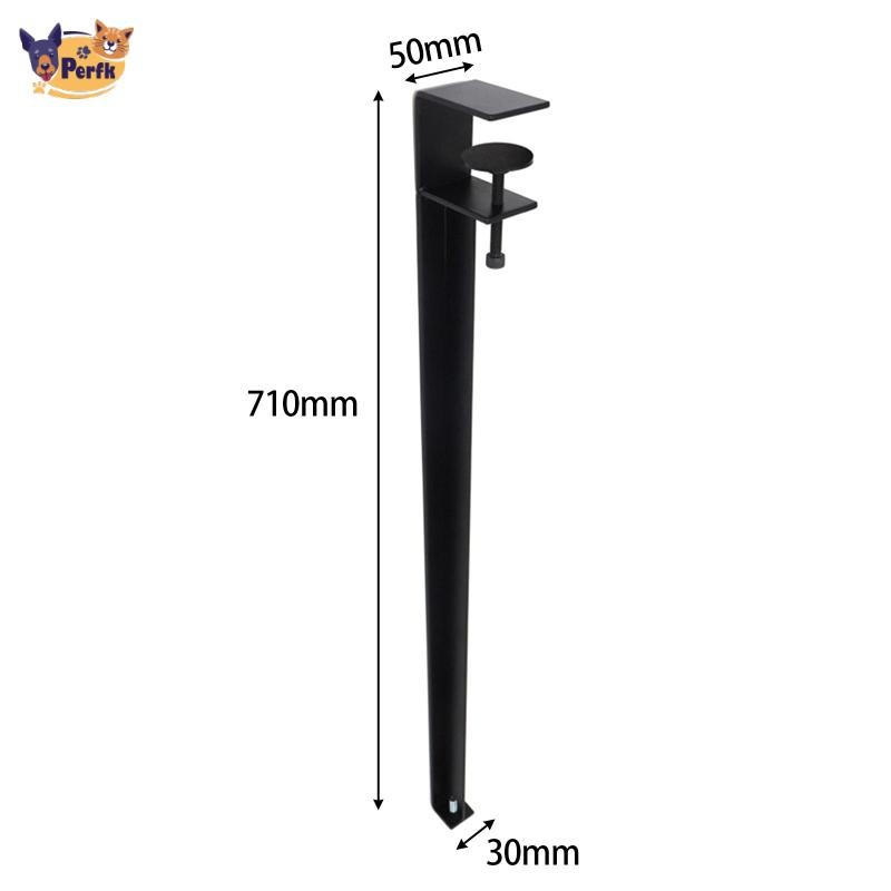 Bàn kim loại di động kẹp chân để máy tính văn phòng và bàn bên