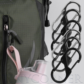 Hợp kim kẽm Carabiner hạng nặng 50mm, Kẹp đa năng cho dụng cụ đi bộ đường dài cắm trại ngoài trời, Móc khóa bền nhẹ với 3 tùy chọn màu sắc