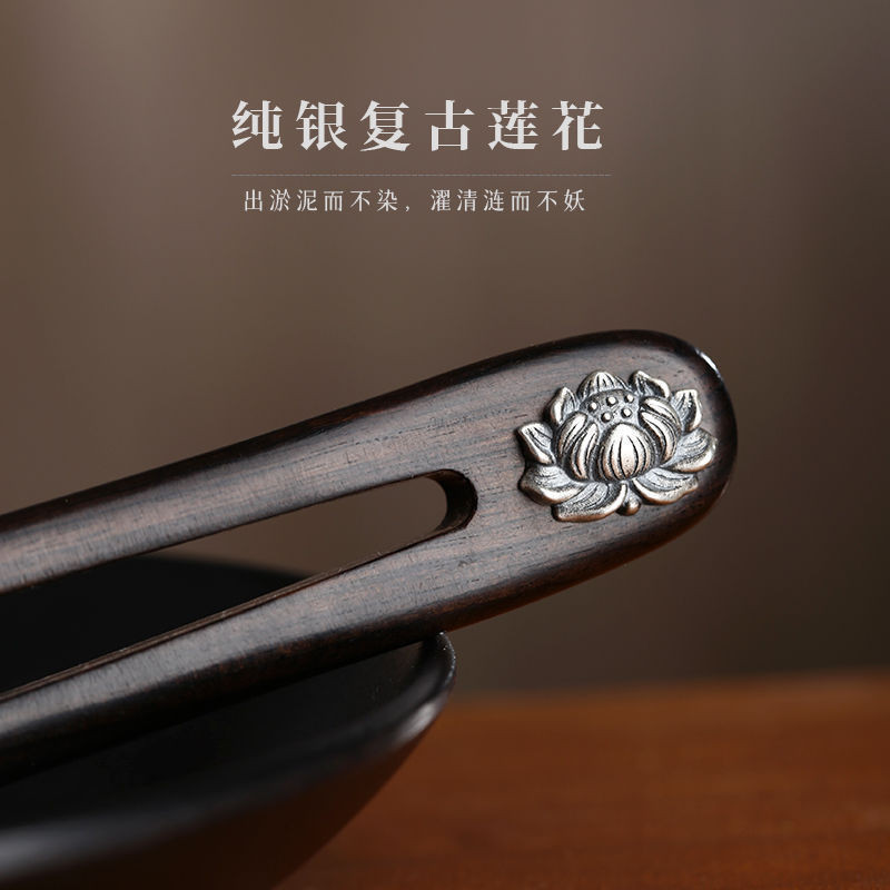 13cm Hoa Anh Đào Kẹp Tóc Mun Kẹp Tóc Hình Chữ U Kẹp Tóc Cổ Điển Ánh Sáng Sang Trọng Hiện Đại Đơn Giản Kẹp Tóc Hàng Ngày Cuộn Tóc Mũ Đội Đầu Gỗ Đàn Hương Kẹp Tóc
