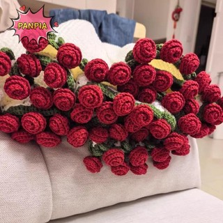 [Pnpia] Chăn Hoa Hồng Hoàn Thành Dệt Kim Handmade Móc Bó Hoa Giáo Viên Tốt Nghiệp Quà Tặng Ngày Của Mẹ