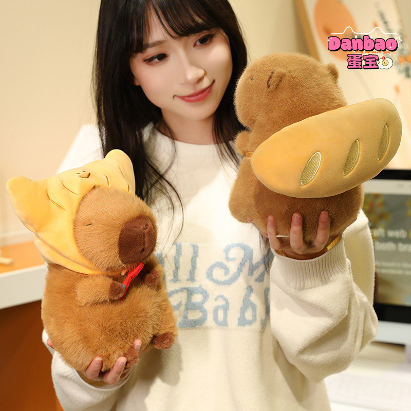 ((BT Gấu) Bánh Mì Capybara Đồ Chơi Sang Trọng Có Thể Kapibara Búp Bê Quà Tặng Cho Trẻ Em Quà Tặng Sinh Nhật Danbao Đồ Chơi