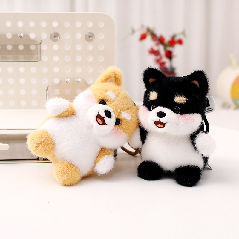 Rytanda Chó Sang Trọng Đồ Chơi Chó Dễ Thương Móc Chìa Khóa Chenery Corgi Husky Pacha Chó Vàng Mềm Mại Sang Trọng Trang Trí Trẻ Em Bạn Gái Quà Tặng Sinh Nhật