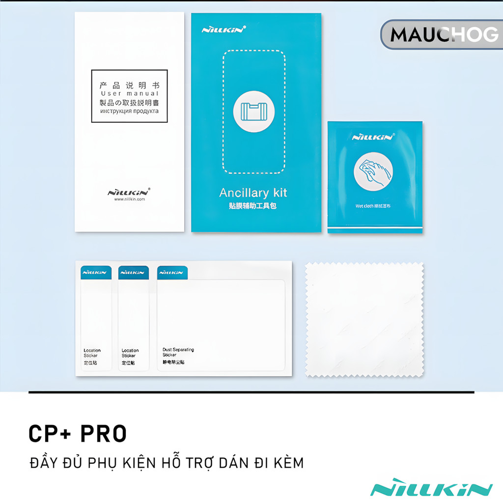 Kính Cường Lực Trong Suốt Nillkin CP+ Pro Siêu Mỏng Cho Điện Thoại iPhone 17 Pro Max 16 15 14 13 12