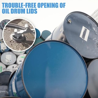 Dụng cụ mở thùng nhôm 3 In1 Dụng cụ mở thùng 5 Gallon Dụng cụ mở nắp thùng bạc Cờ lê nắp hộp kim loại Dụng cụ tháo nắp để sử dụng trong công nghiệp tại nhà Dụng cụ trống cờ lê Bung để mở trống Gallon 1 cái