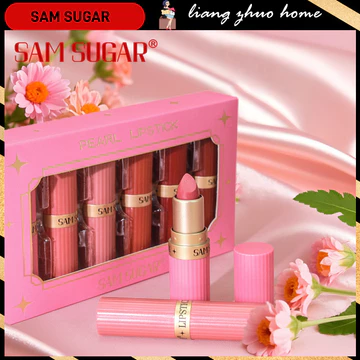 Phù Hợp Với Màu Sắc 6 Màu / bộ Kim Cương Ngọc Trai Son Môi Lấp Lánh Sáng Bóng Kim Loại Son Môi Son Tint Lâu Dài Khỏa Thân Shimmer Sáng Bóng Son Bóng Trang Điểm