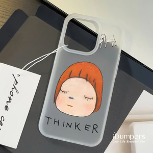 ibumpers Ốp Lưng IPhone Họa Tiết Hoạt Hình Nghệ Thuật Đơn Giản Ốp Điện Thoại Trong Suốt Nhám Mờ TPU Mỏng Chống Sốc Chống Bẩn Cho IPhone 16 15 14 12 13 11 Pro Max IP 7 8 Plus X XS XR