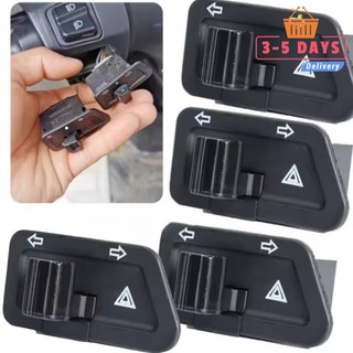 [3-5 ngày đến] 1 / 3 / 5 Chiếc Công tắc tín hiệu rẽ xe máy đa năng Điều khiển đèn flash kép Đầu nối 3 chân, Công tắc đèn khẩn cấp màu đen cho xe đạp điện tử