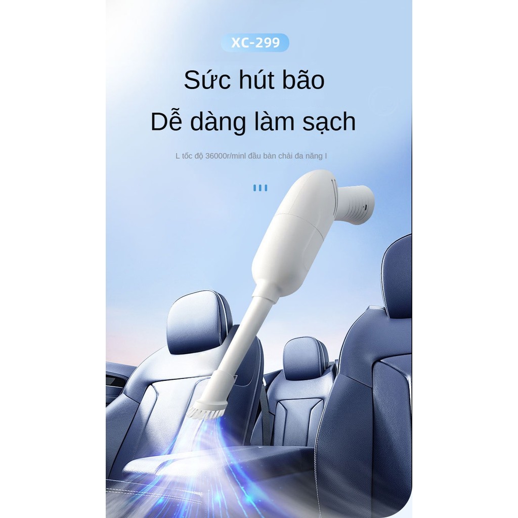 Phong Cách Mới Xe Máy Hút Bụi Nhà Kép Không Dây Nhỏ Di Động Cầm Tay Bass Sạc