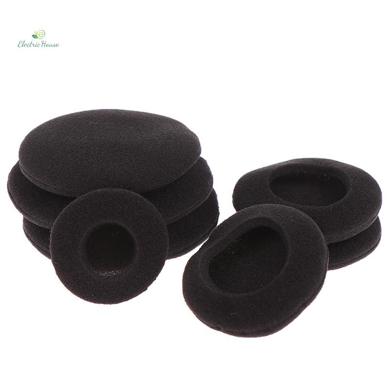 [Nhà Điện] 10 Miếng Đệm Tai Nghe Bọt Dày Đệm Tai 3.5 / 4.5 / 5.5 / 6cm Cho Tai Nghe Tròn Earhook mới