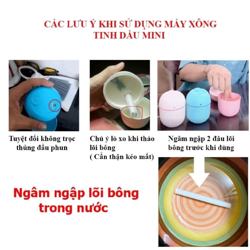 [Số lượng có hạn] Combo 6 tinh dầu xông phòng 6 mùi tặng kèm 1 máy xông máy phun sương ,