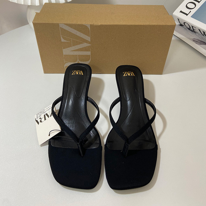 Giày nữ cao gót hở mũi ZARA kiểu Pháp